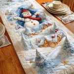 Winter Glow Quilted Table Runner