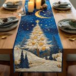 Winter Pine Quilted Table Runner
