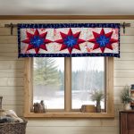 Winter Stars Quilted Valance