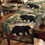 Woodland Bear Quilted Table Runner
