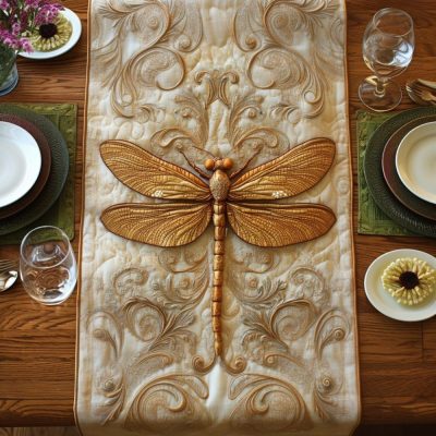 Woven Wings Quilted Table Runner