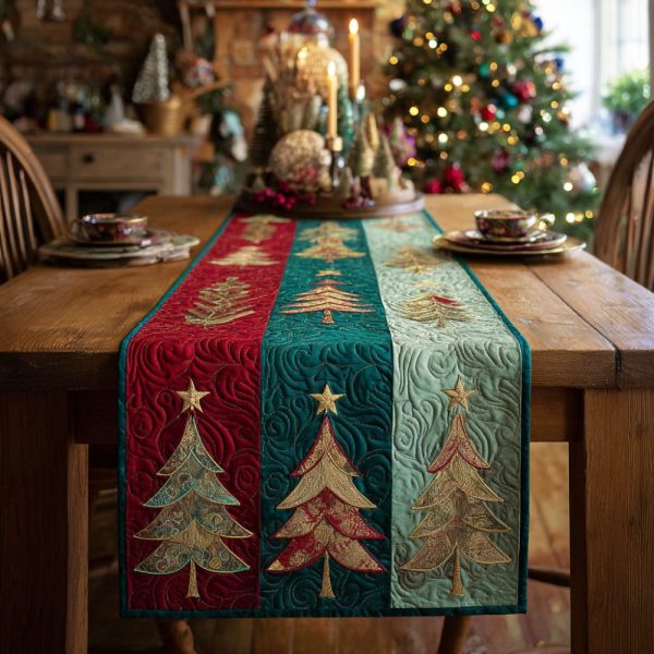 Yuletide Spirit Quilted Table Runner