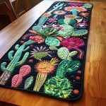Succulent Softness Quilted Table Runner
