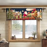 Christmas Train Journey Quilted Valance
