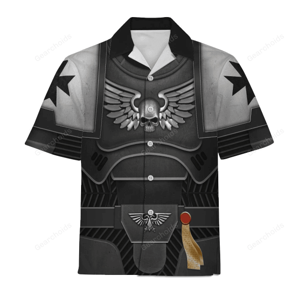 Warhammer Space Marines Black Templars Costume Cosplay Hawaiian Shirt Whhs02