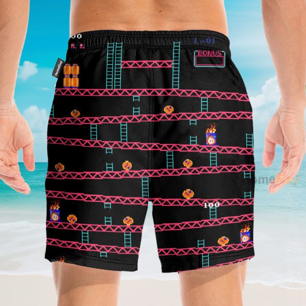 Donkey Kong Gameplay Hawaiian Shirt & Beach Shorts