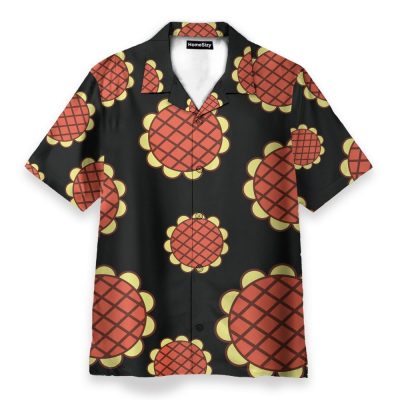 Luffy Dressrosa Sunflower Cosplay Costume Hawaiian Shirt & Beach Shorts