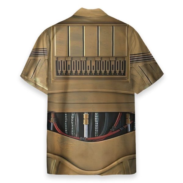 C3Po Suit Star War Movie Cosplay Costume Hawaiian Shirt