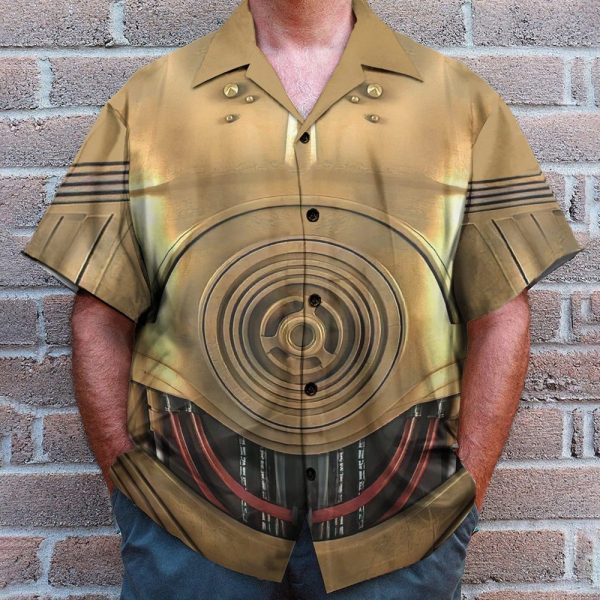 C3Po Suit Star War Movie Cosplay Costume Hawaiian Shirt