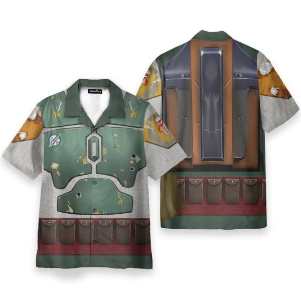 Stwa Movie Boba Fett Cosplay Costume Hawaiian Shirt
