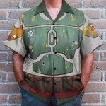 Stwa Movie Boba Fett Cosplay Costume Hawaiian Shirt