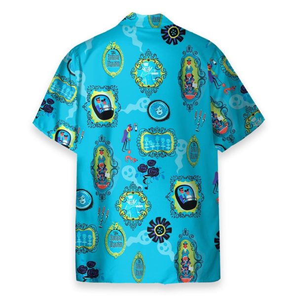The Haunted Mansion Blue Hawaiian Shirt & Beach Shorts Klz106184