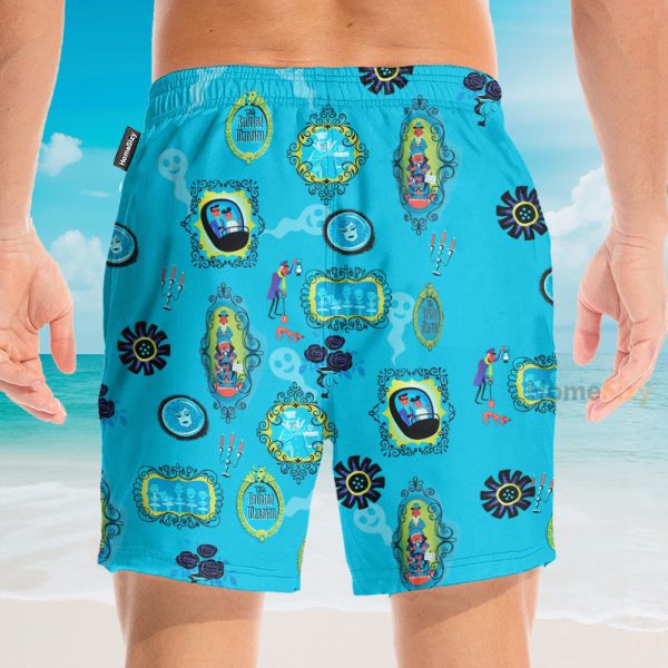The Haunted Mansion Blue Hawaiian Shirt & Beach Shorts Klz106184