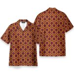 Overlook Hotel Carpet The Shining Movie Cosplay Costume Hawaiian Shirt & Beach Shorts