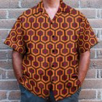 Overlook Hotel Carpet The Shining Movie Cosplay Costume Hawaiian Shirt & Beach Shorts