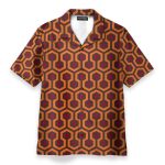 Overlook Hotel Carpet The Shining Movie Cosplay Costume Hawaiian Shirt & Beach Shorts