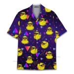 Retro Rubber Duck 80S Vaporwave Neon Hawaiian Shirt