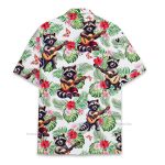 Funny Raccoon Playing Guitar Tropical Vacation Hawaiian Shirt Qt5122102