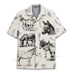 Funny Donkey Rustic Farm & Country Style Hawaiian Shirt