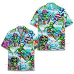 Alien Funny Surfing & Party Cool Summer Hawaiian Shirt