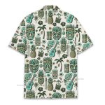 Retro Tiki Mask Polynesian Funny Hawaiian Shirt
