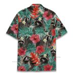 Raccoon Funny Animal Tropical Hawaiian Shirt