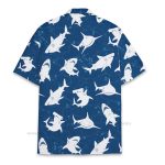 Shark Blue Ocean Cool Beach Hawaiian Shirt
