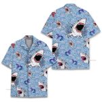 Shark Attack Funny Ocean Wave Hawaiian Shirt