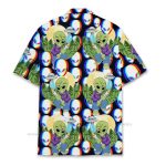 Trippy Alien Funny Ufo & Weed Graphic Hawaiian Shirt