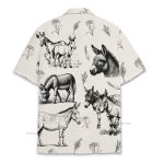 Funny Donkey Rustic Farm & Country Style Hawaiian Shirt