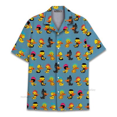 Funny Rubber Duck Cool Summer Hawaiian Shirt
