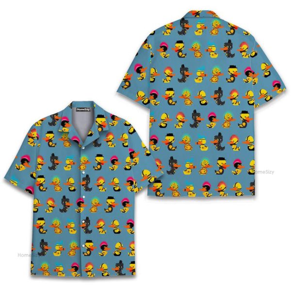 Funny Rubber Duck Cool Summer Hawaiian Shirt