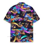 Galaxy Raccoon Cosmic Pizza Rocket Design –  Hawaiian Shirt