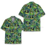 Rasta Alien Funny Weed & Reggae Psychedelic Hawaiian Shirt
