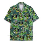 Rasta Alien Funny Weed & Reggae Psychedelic Hawaiian Shirt