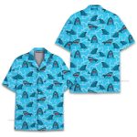 Funny Shark Cartoon Ocean Summer Hawaiian Shirt