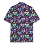 Neon Alien Hawaiian Shirt Trippy Sci-Fi Cool Festival Hawaiian Shirt