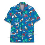 Santa Funny Tropical Christmas Aloha Hawaiian Shirt
