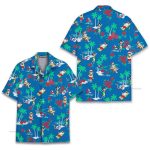 Santa Funny Tropical Christmas Aloha Hawaiian Shirt