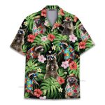 Funny Raccoon Cool Tropical Hawaiian Shirt