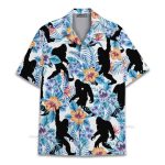 Bigfoot Sasquatch Tropical Funny Summer Hawaiian Shirt