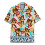 Bigfoot Funny Sasquatch Hot Dog Party Hawaiian Shirt