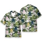 Alien & Bigfoot Camo Funny Ufo Sasquatch Hawaiian Shirt