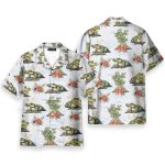 Alligator Funny Tropical Crocodile Print Hawaiian Shirt