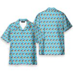 Funny Donut Blue Nsfw Pattern Seamless Hawaiian Shirt