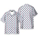 Balloon Dog Quirky Pink & Blue Hawaiian Shirt