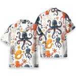 Octopus Sea Life Summer Party Outfit Hawaiian Shirt