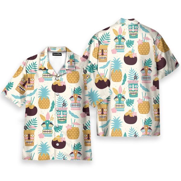 Aloha Tiki Pineapple Vintage Hawaiian Shirt