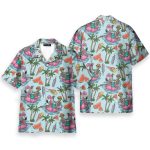 Funny Skeleton Flamingo Summer Beach Party Aloha Hawaiian Shirt