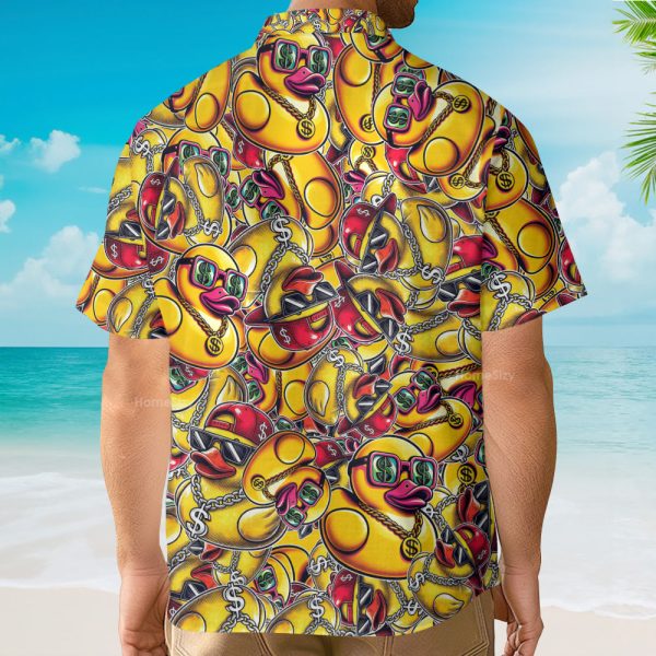 Hip Hop Rubber Duck Funny Hawaiian Shirt